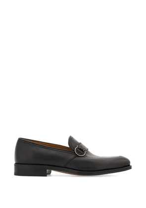 Ferragamo Gancini ornament moccasins - Black