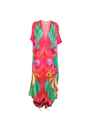 FARM Rio Banana Queen graphic-print maxi dress - Pink