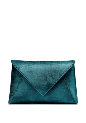 Tyler Ellis Lee Pouchet crushed-velvet clutch bag - Green