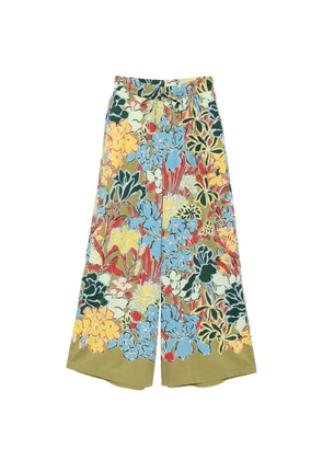 ALEMAIS Solstice floral-print palazzo pants - Green