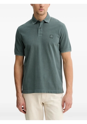 Marc O'Polo logo-patch pique polo shirt - Green