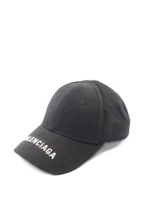 Balenciaga Pre-Owned 2010s logo-embroidered cap - Black