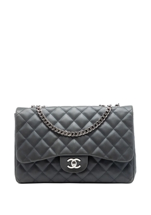 CHANEL Pre-Owned 2006-2008 Jumbo Classic Lambskin Bijoux Chain Single Flap shoulder bag - Grey