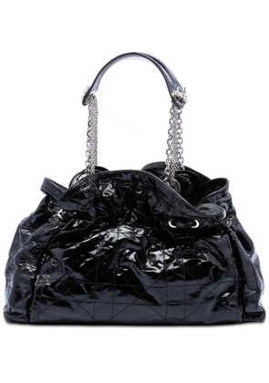 Christian Dior Pre-Owned 2009 Patent Cannage Le Trente tote bag - Black