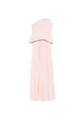 Solace London pleated strapless maxi dress - Pink