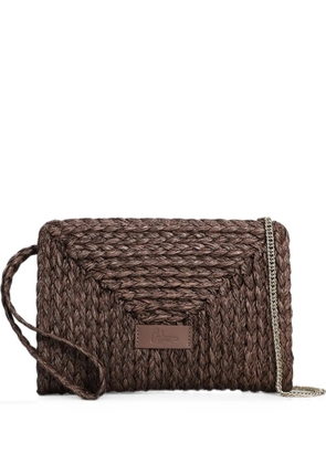 Castañer woven shoulder bag - Brown