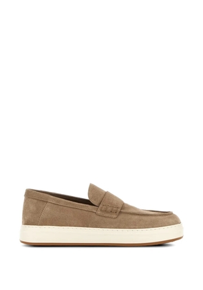 Hogan H-TV suede penny loafers - Neutrals