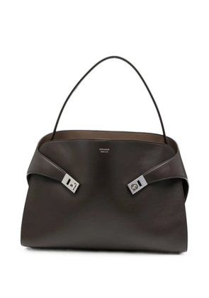 Ferragamo Hug Soft bi-color calfskin shoulder bag - Brown