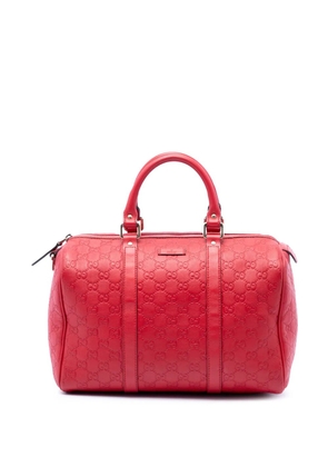 Gucci Pre-Owned 2016-2026 Medium Guccissima Joy boston bag - Red