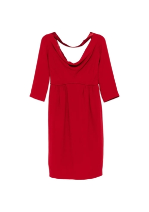 DSQUARED2 cowl-neck pleated-waist dress
