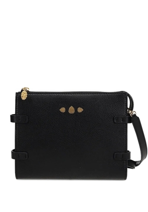 Tyler Ellis Dean pebbled leather-messenger bag - Black