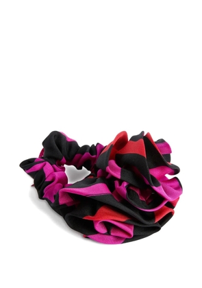 PUCCI silk hair tie with rose-detail - Pink