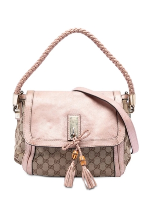 Gucci Pre-Owned 2000-2015 GG Canvas Bella Flap satchel - Neutrals