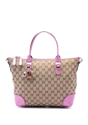 Gucci Pre-Owned 2016-2026 GG Canvas Heart Bit satchel - Neutrals
