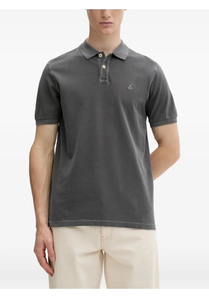Marc O'Polo logo-embroidered piqué polo shirt - Grey