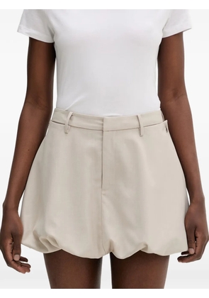Isabelle Blanche bubble-hem mini skirt - Neutrals