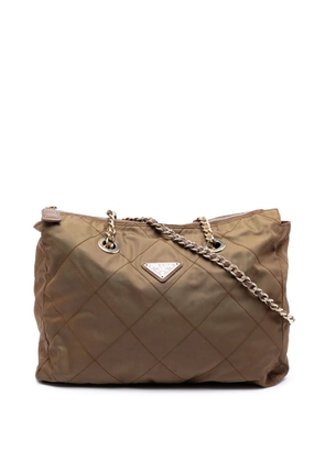 Prada Pre-Owned 2000-2013 Impuntu Tessuto Catena Chain tote bag - Brown