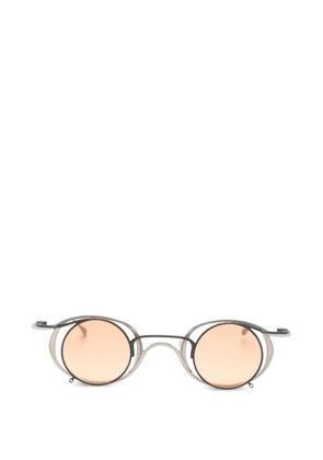 Rigards x Ziggy Chen round-frame clip-on glasses - Silver