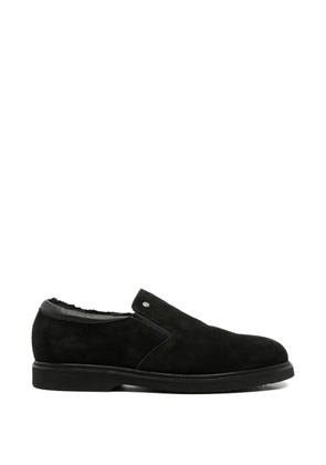 JOHN HARRISON shearling-lined suede loafers - Black