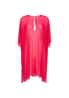 Fisico Azalea sheer tie-fastening dress - Pink