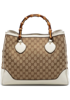 Gucci Pre-Owned 2000-2016 Medium GG Canvas Bamboo Diana tote bag - Neutrals