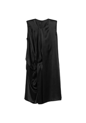 JNBY twisted matte-silk dress - Black