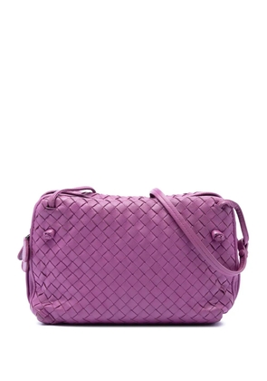 Bottega Veneta Pre-Owned 2012-2026 Nappa Intrecciato Nodini Double Zip crossbody bag - Purple