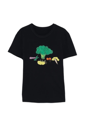 JNBY graphic-print round neck T-shirt - Blue