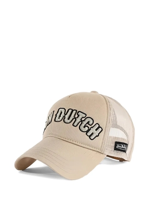 Von Dutch Buckl M logo-patch cap - Neutrals