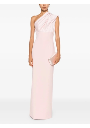 Solace London one-shoulder draped maxi dress - Pink