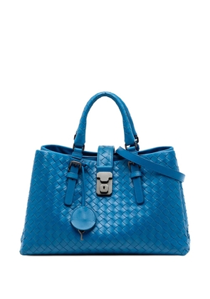 Bottega Veneta Pre-Owned 2012-2026 Small Nappa Intrecciato Roma satchel - Blue
