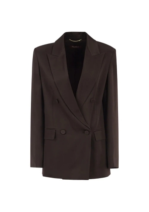 Max Mara double-breasted peak-lapel blazer - Brown