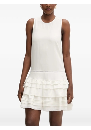 Isabelle Blanche ruffled-skirt mini dress - White