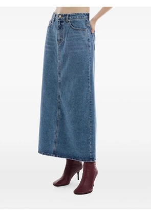 Rest&Recreation logo-print denim skirt - Blue