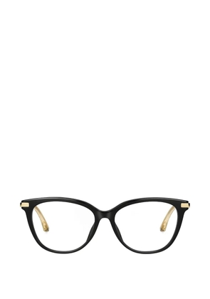 Jimmy Choo Eyewear cat-eye frame wavy-temple glasses - Black