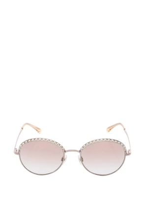 CHANEL Pre-Owned 1986-1988 faux-pearl round sunglasses - Pink