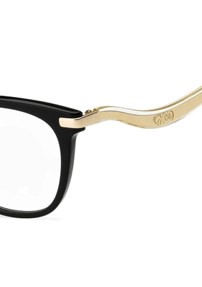 Jimmy Choo Eyewear cat-eye frame wavy-temple glasses - Black