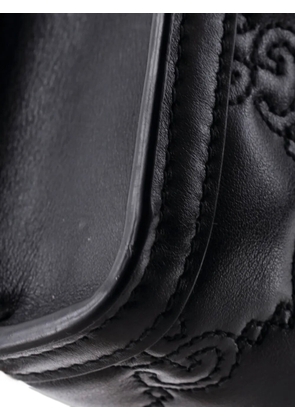 Gucci Pre-Owned Top Handle GG Matelasse Leather Mini crossbody bag - Black