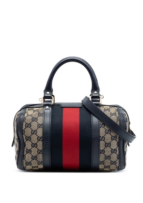 Gucci Pre-Owned 2016-2026 Small GG Canvas Web Joy Boston Bag satchel - Neutrals