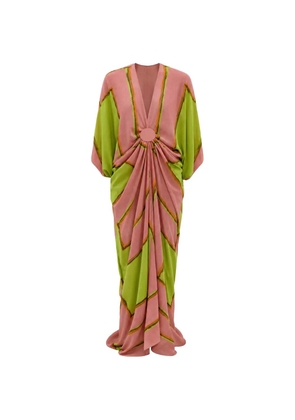 Silvia Tcherassi Fiore maxi dress - Pink