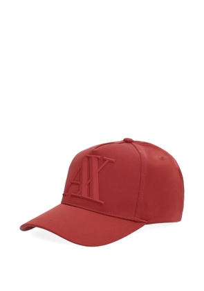 Armani Exchange logo-detail baseball cap - Red