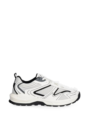 Trussardi panelled mesh sneakers - White