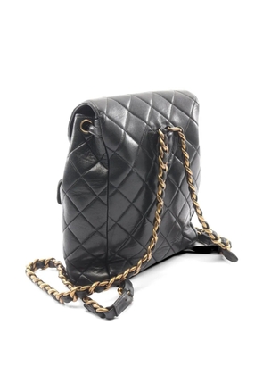 CHANEL Pre-Owned 2000s Matelassé leather backpack - Black
