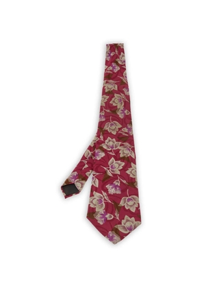 Lanvin Pre-Owned floral-print tie - Red