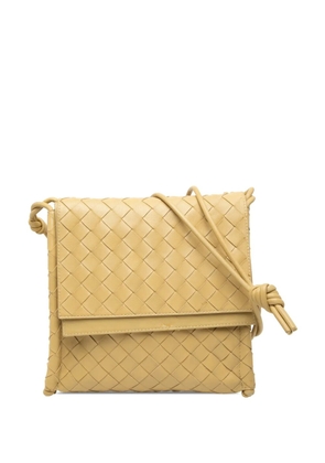 Bottega Veneta Pre-Owned 2012-2026 Small Nappa Intrecciato BV Fold crossbody bag - Yellow
