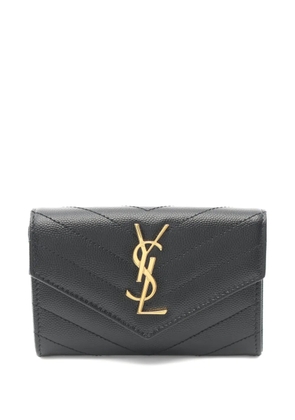 Saint Laurent Pre-Owned 2020s envelope leather wallet - Black