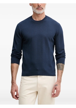 Armani Exchange chevron-knit sweater - Blue