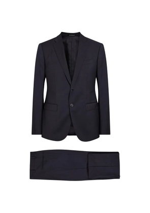 Emporio Armani single-breasted notched-lapels suit - Blue