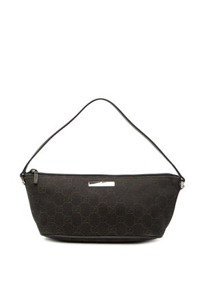Gucci Pre-Owned 2000-2015 GG Denim Boat shoulder bag - Brown