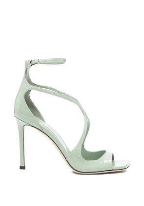 Jimmy Choo Azia patent leather sandals - Green
